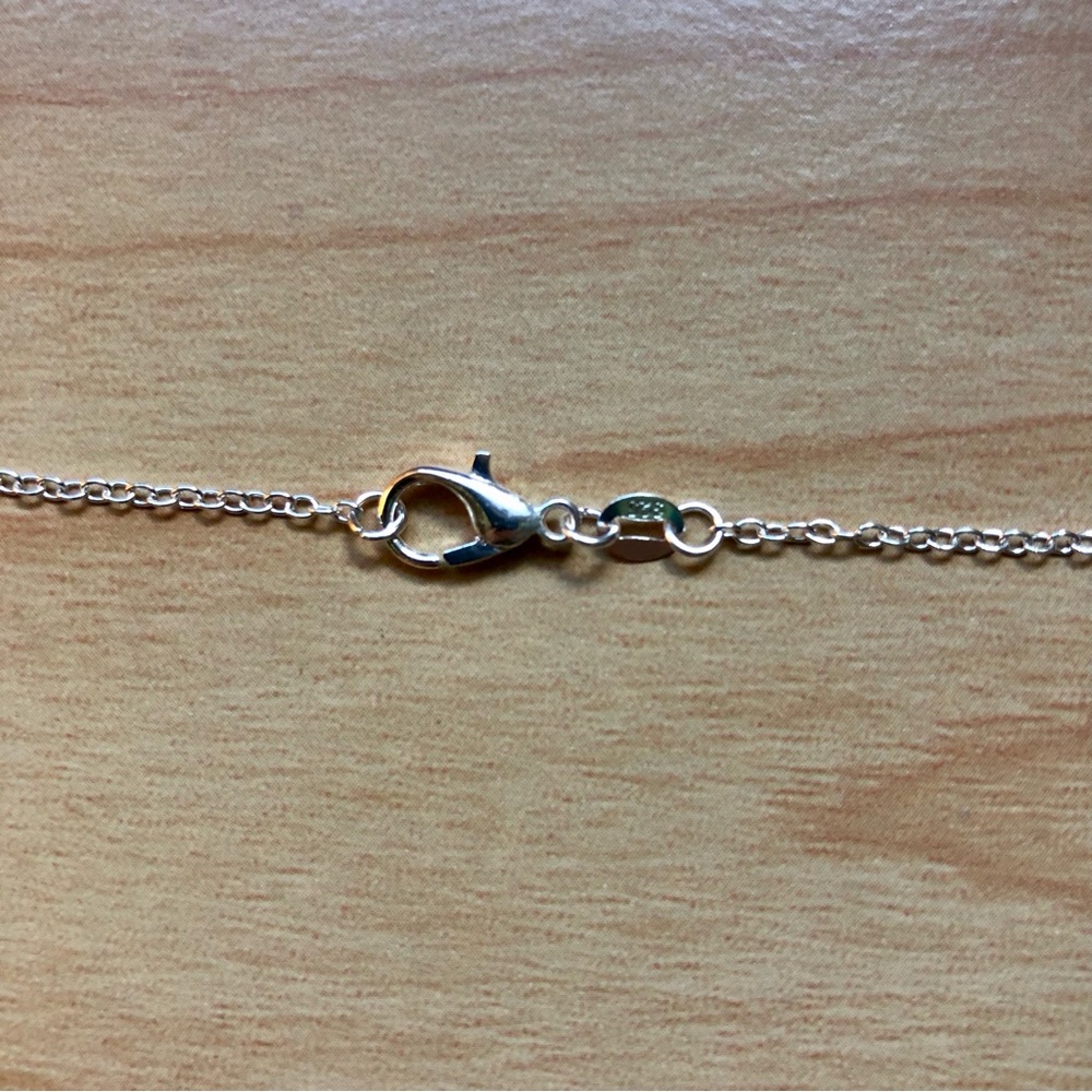 NWT Handmade Silver Paw Print Necklace - Picture 5 of 9